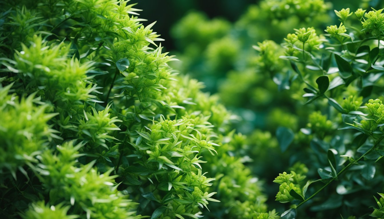 A diverse array of native hedge plants thrives, providing habitat and food for a variety of wildlife