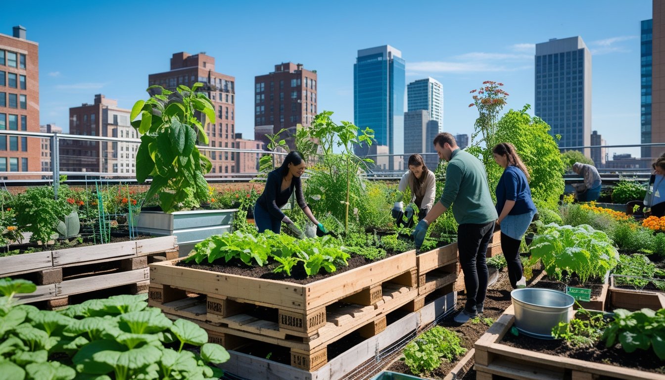 Enhancing Urban Gardens With Reclaimed Materials